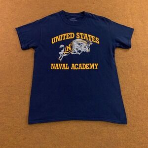 Armed Forces Gear Mens Medium Blue US Naval Academy Goat Graphic T-Shirt